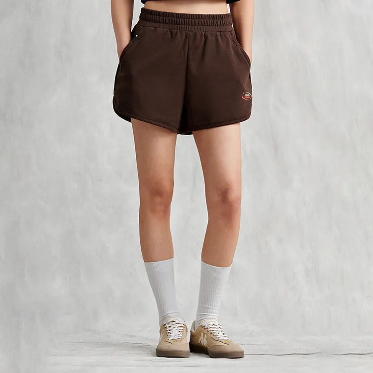 Kappa Casual Shorts Women's Chocolates Dark Brown-3