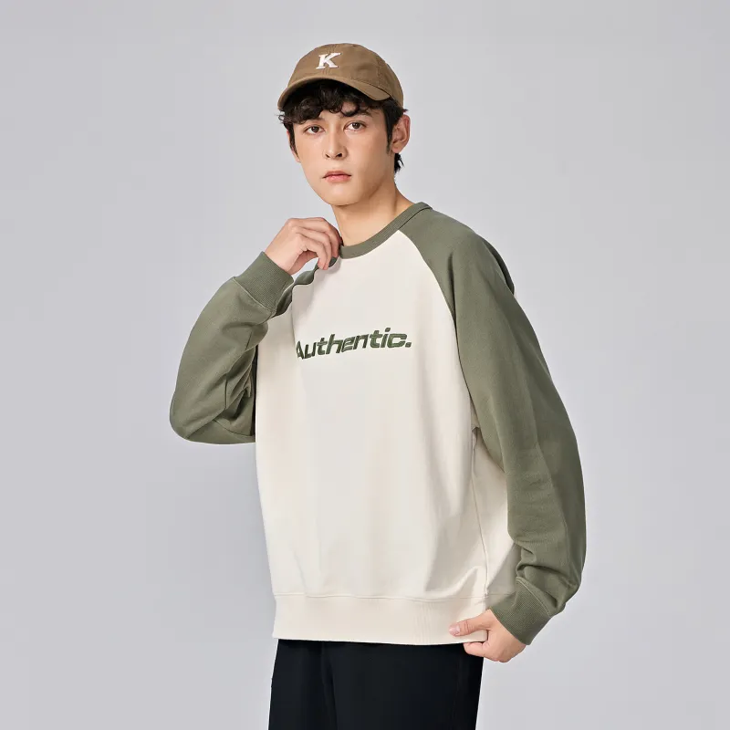 Kappa PLAYER Sweatshirt Men's Gray White-4