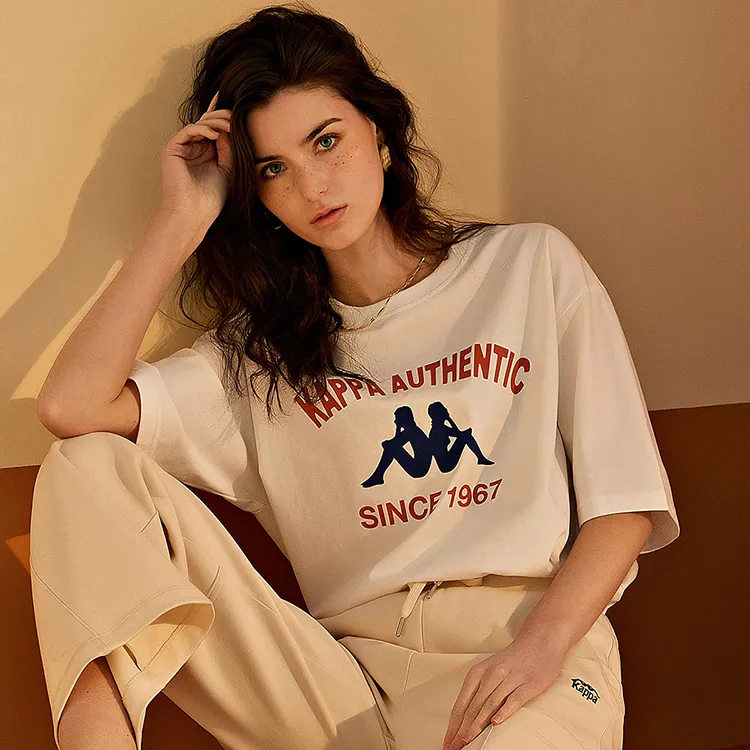 Kappa 1916 Series T Shirt Unisex Korean White-5