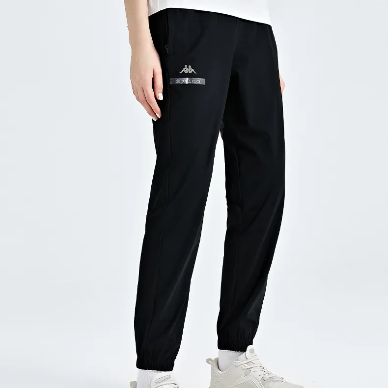 Kappa Knitted Sports Pants Women's Black-4