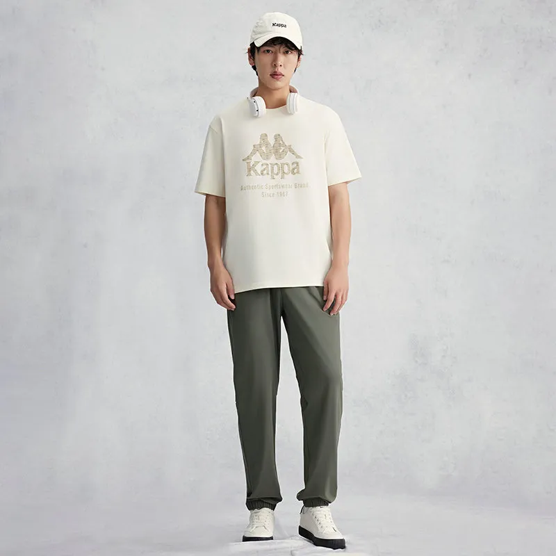 Kappa Knitted Sweatpants Men's Gray Green-2