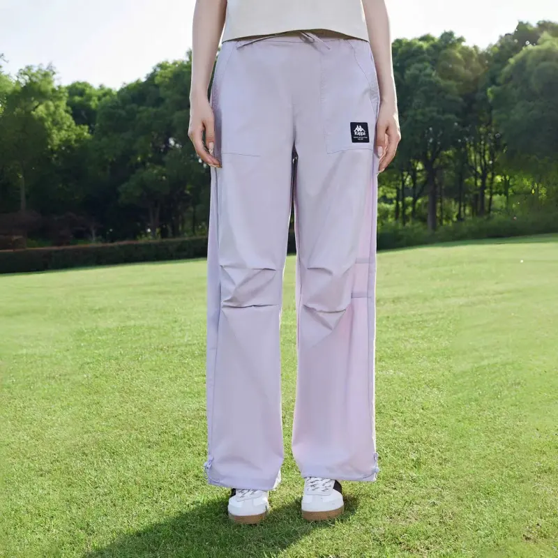 Kappa Summer Cargo Pants Women's Light Cream Purple-4