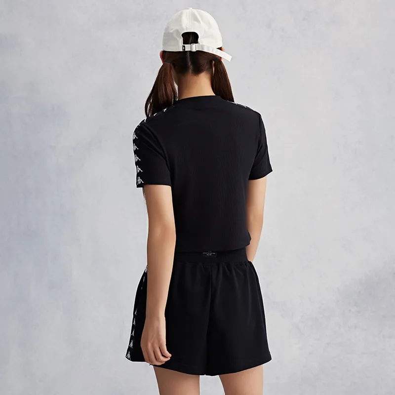 Kappa Summer Regular T Shirt Women's Black-6
