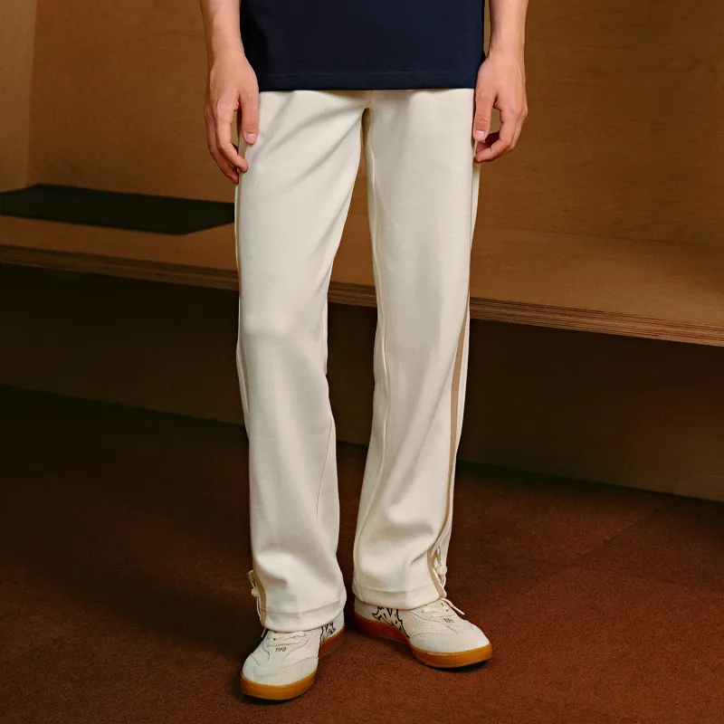Kappa 1916 Series Casual Pants Unisex Tallow White-2