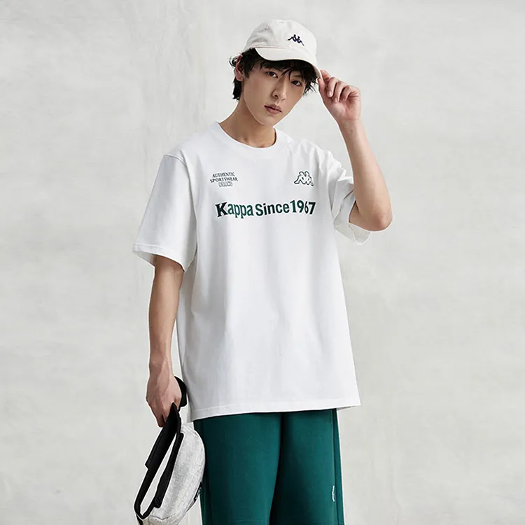 Kappa 1916 Series T Shirt Men's Korean White-2