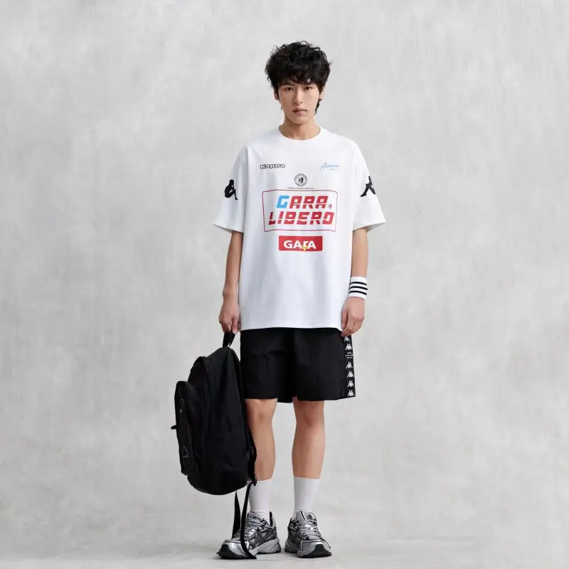 Kappa T-Shirt Men's Bleached White-6