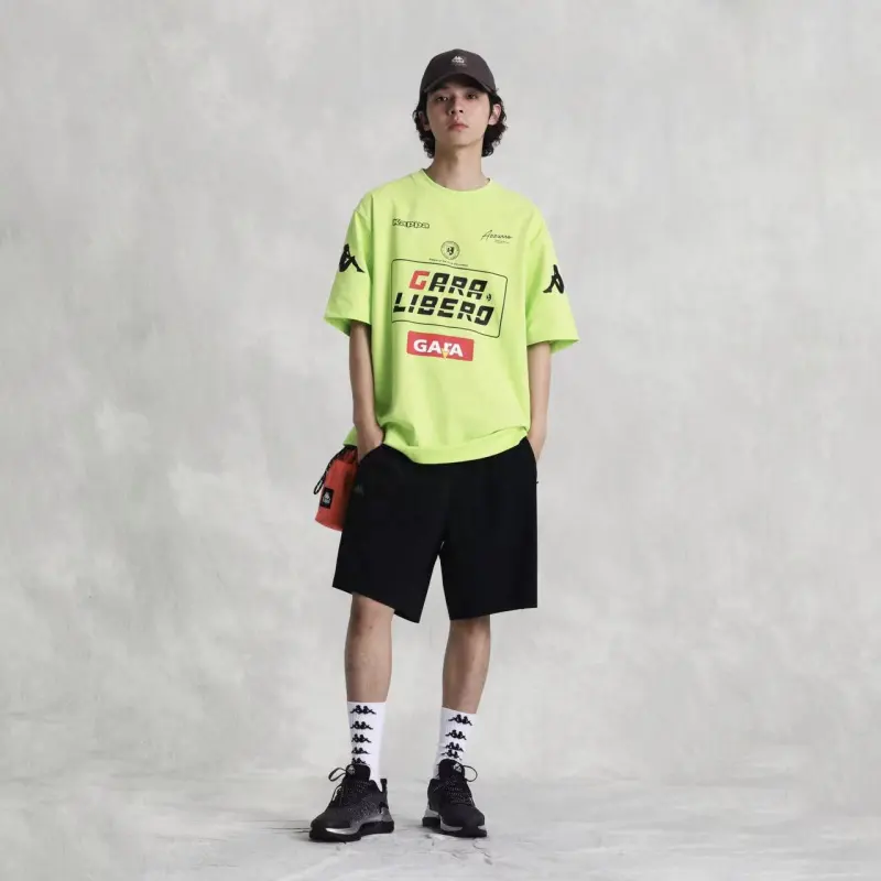 Kappa T Shirt Men's Spring Mud Green-2