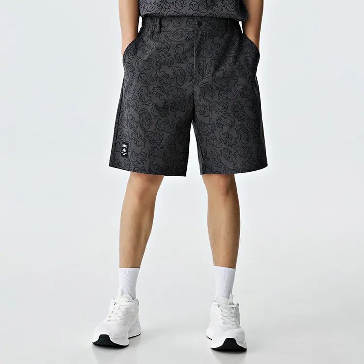 Kappa Casual Shorts Men Rebar Gray All Over Print 1107P-2
