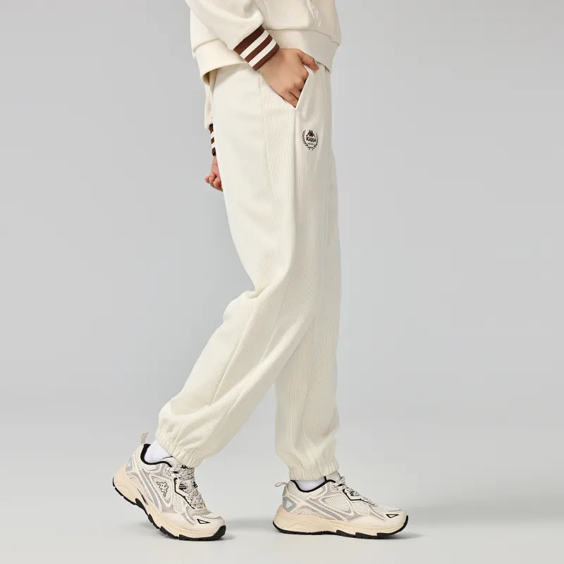 Kappa 1916 Series Knitted Sweatpants Women's White-3