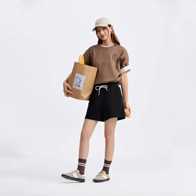 Kappa T Shirts Unisex Coffee Brown 6527-2