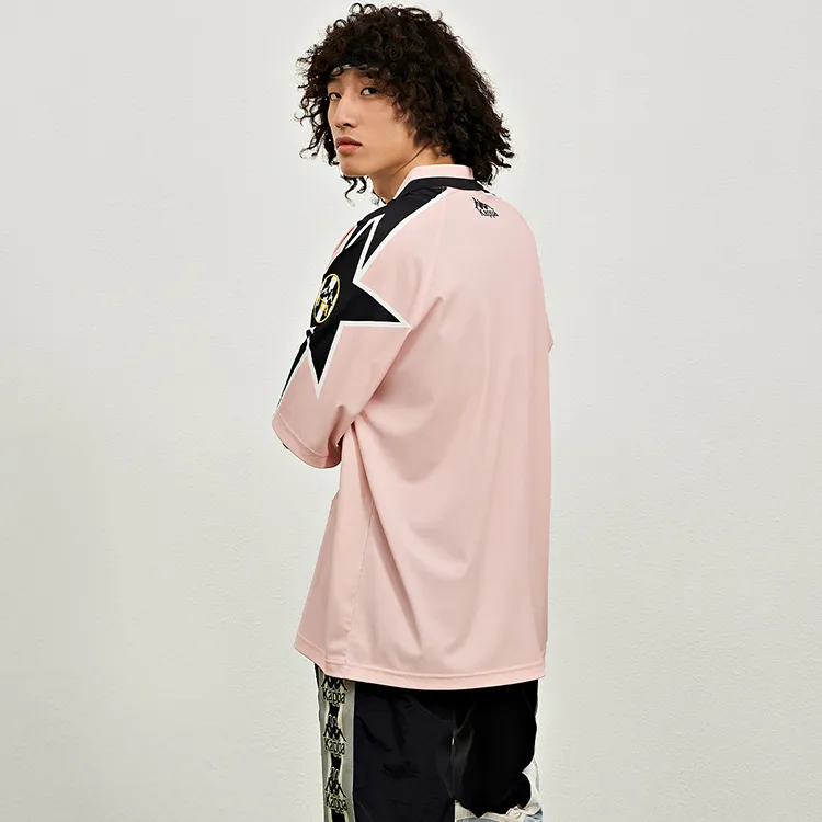 Kappa Polo Shirts Men Elegant Pink 5306-3
