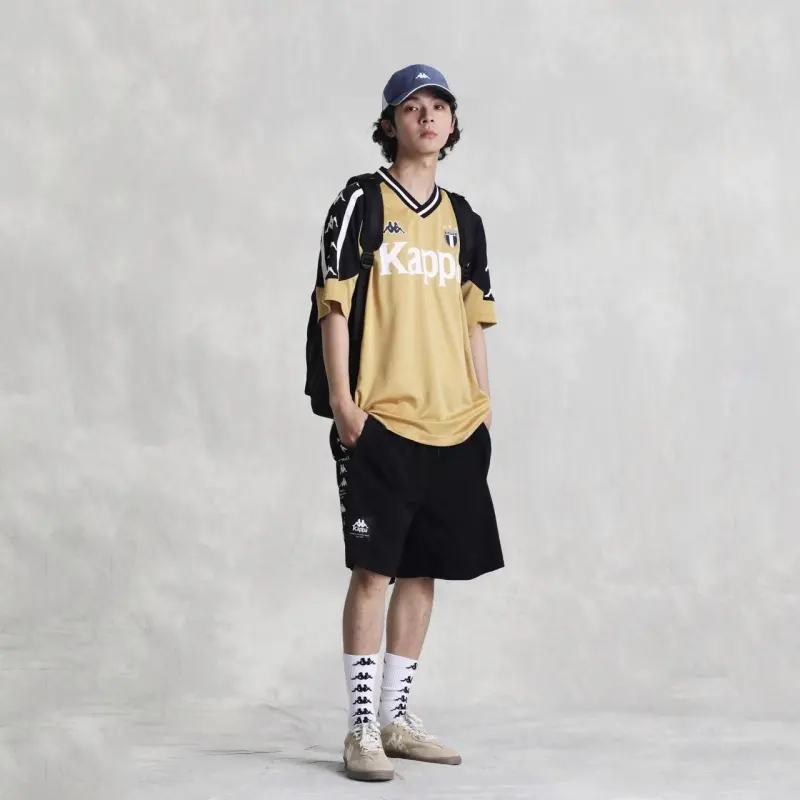 Kappa Summer Casual Shorts Men's Black-5