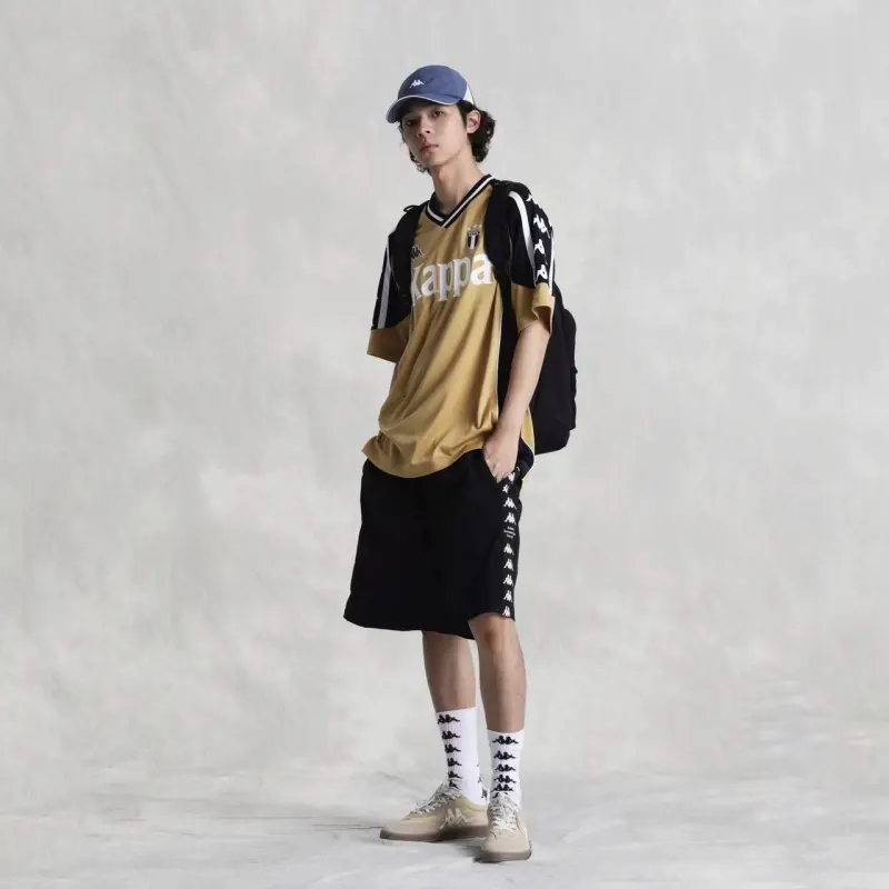 Kappa Summer Casual Shorts Men's Black-4