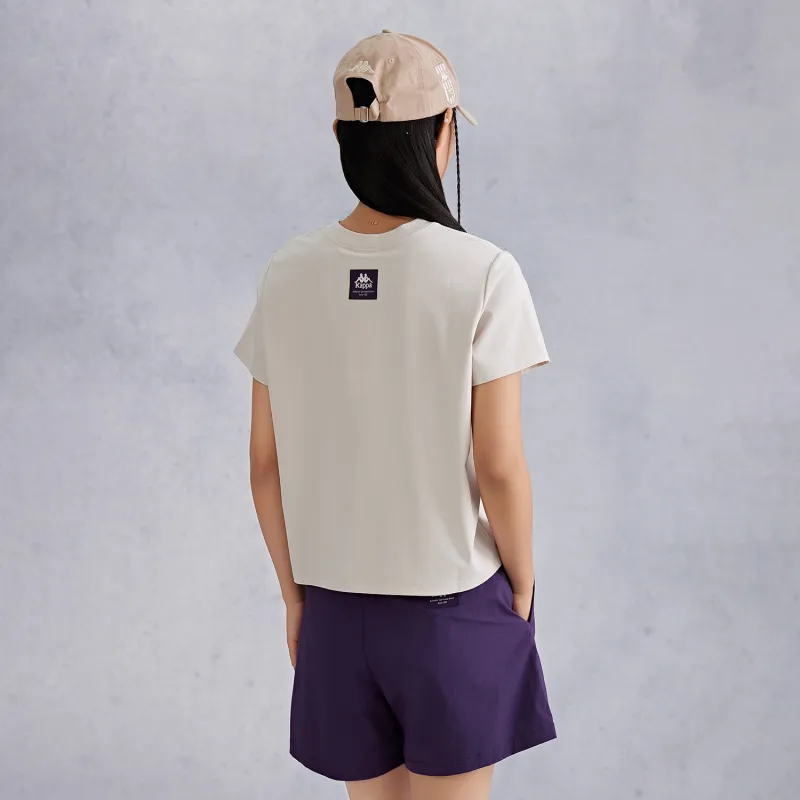 Kappa Set in Sleeve T Shirt Women's Khaki-2