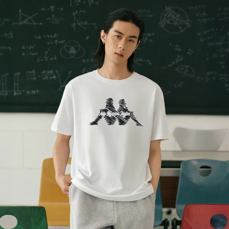 Kappa T Shirts Unisex Korean White 012-3