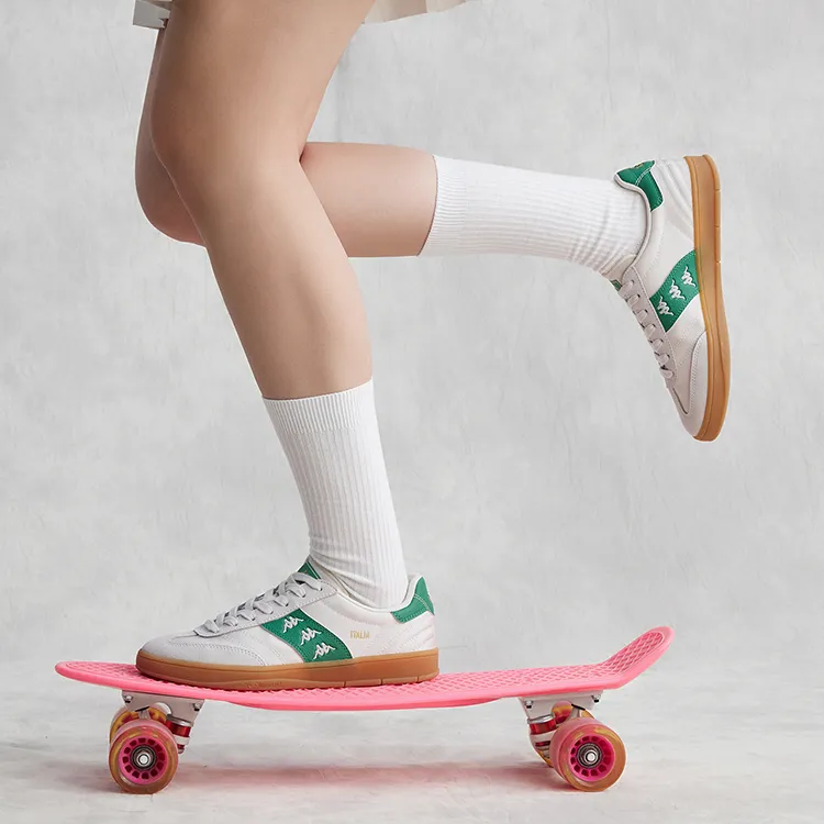 Kappa Wear-Resistant Low-Top Skateboard Shoes Unisex Green-9
