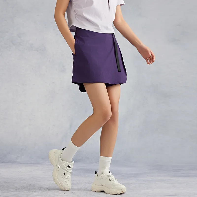 Kappa Summer Casual Shorts Women's Dark Purple-3