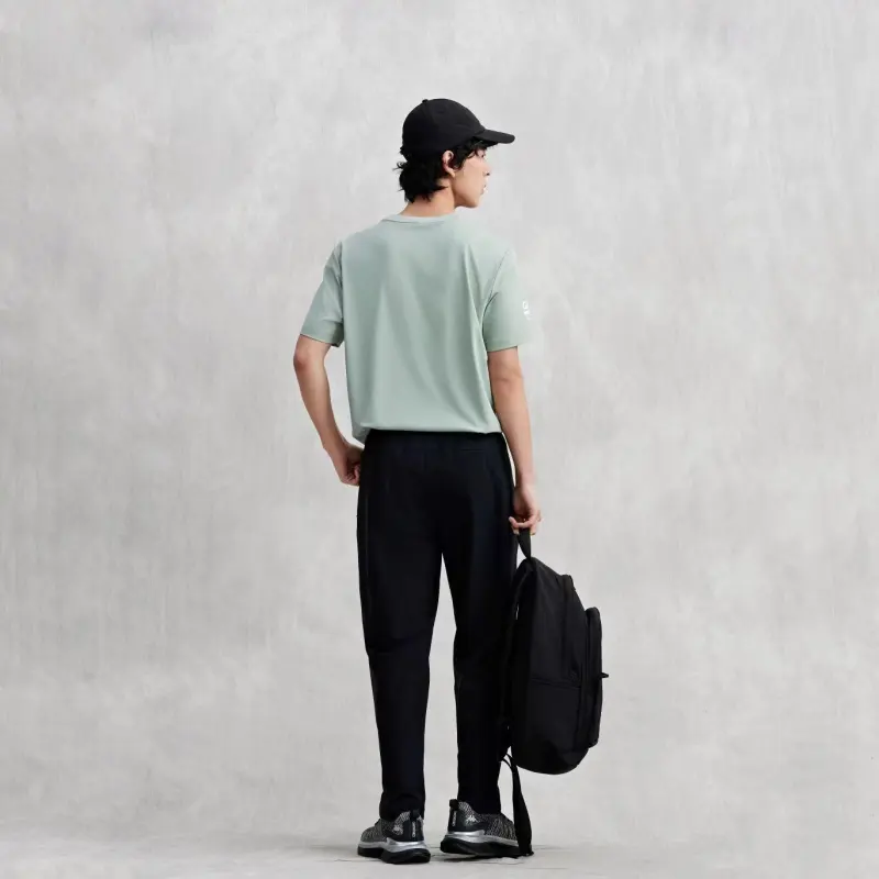 Kappa T Shirt Men's Gravel Green-4