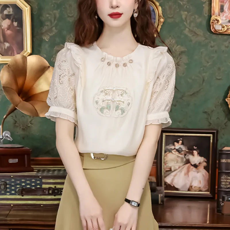 KUNZHUDAXIANG Shirts Women's-8