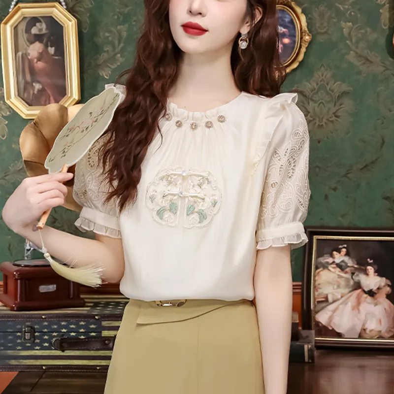 KUNZHUDAXIANG Shirts Women's-10
