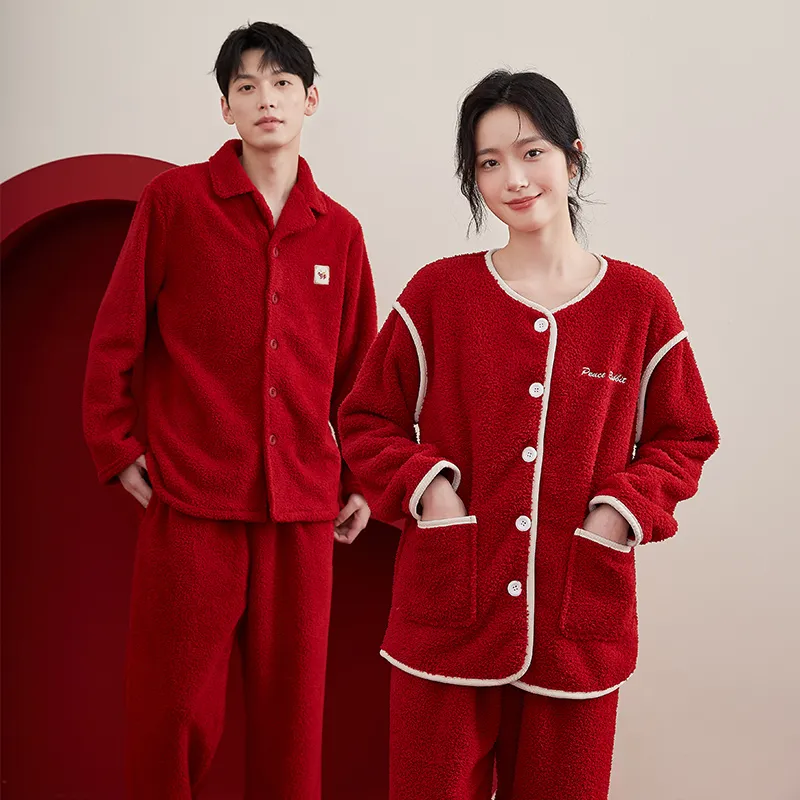 Top Melon Pajama Set Women's Glaze Red-3