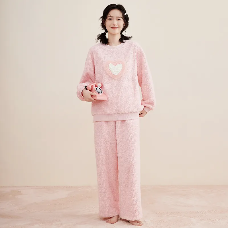 Top Melon Pajama Set Women's Sweet Hazelnut Pink-1