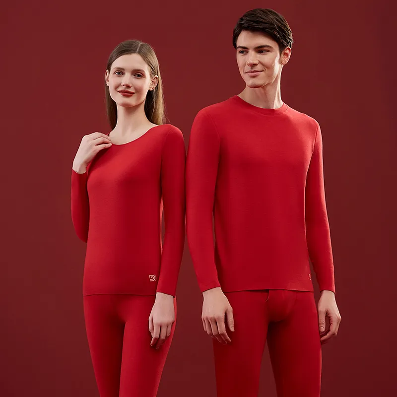 Top Melon Thermal Set Women's Gift Box Set China Red-3