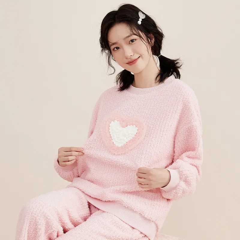 Top Melon Pajama Set Women's Sweet Hazelnut Pink-3