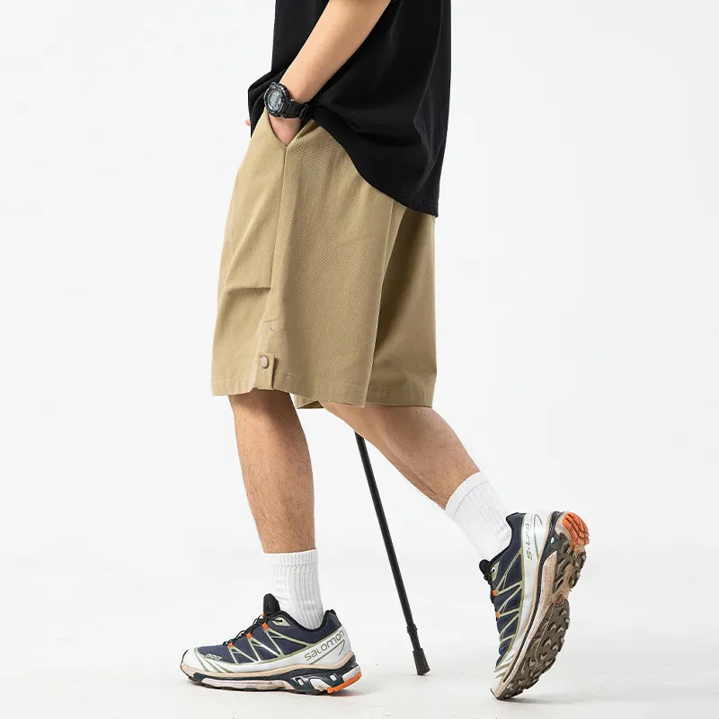 BAIJUAN Cargo Shorts Unisex Khaki-2