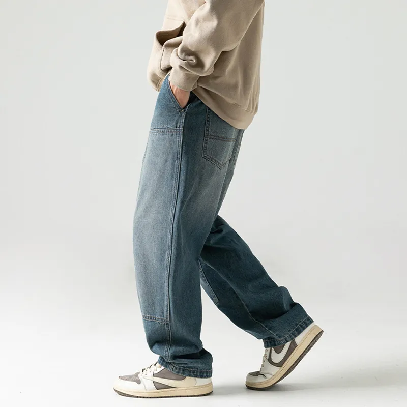 BAIJUAN Jeans Unisex Blue-4