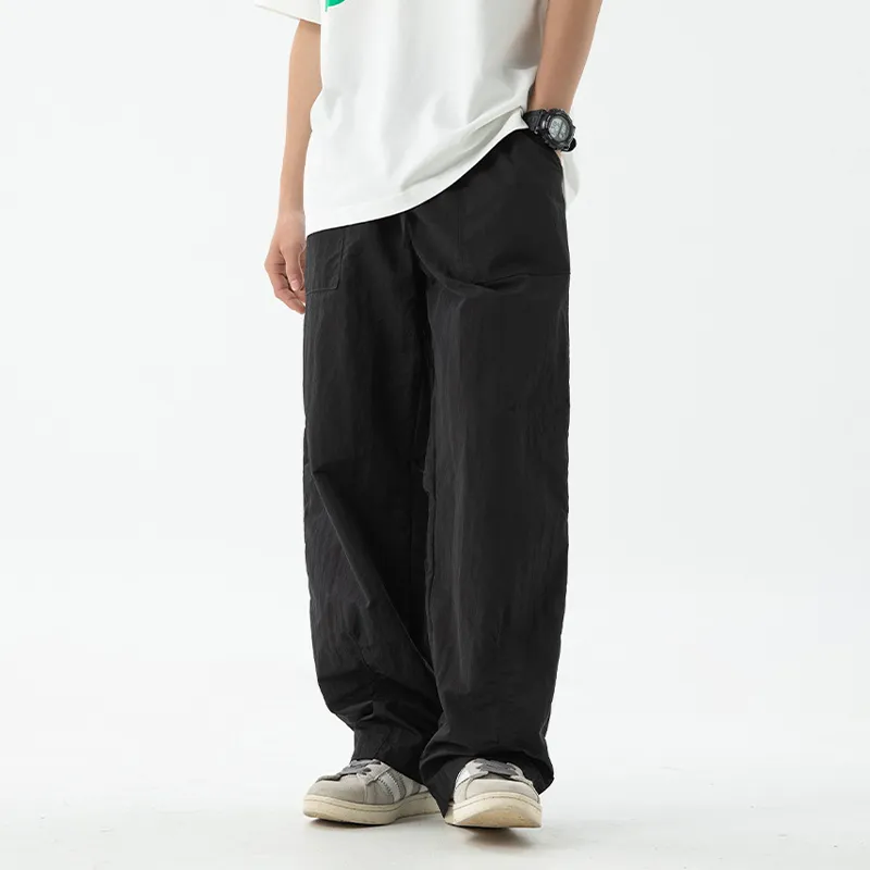 BAIJUAN Casual Pants Unisex Black-2