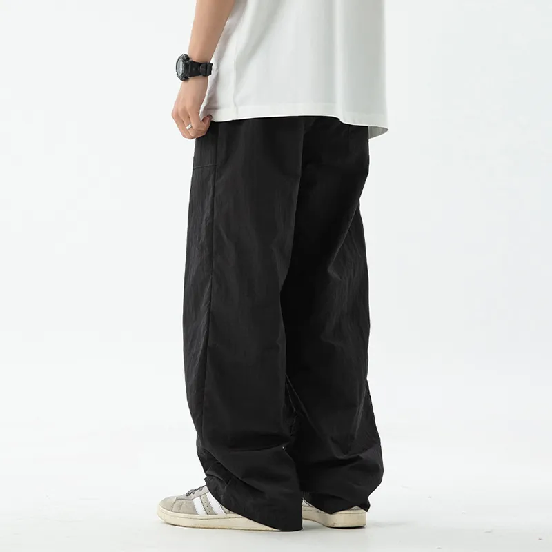BAIJUAN Casual Pants Unisex Black-3
