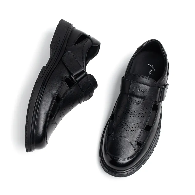 FED Men's Casual Shoes Men Low Top Black-3