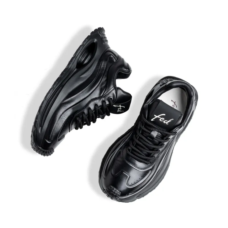 FED Lightweight Height Increasing Low Top Chunky Sneakers Men's-4