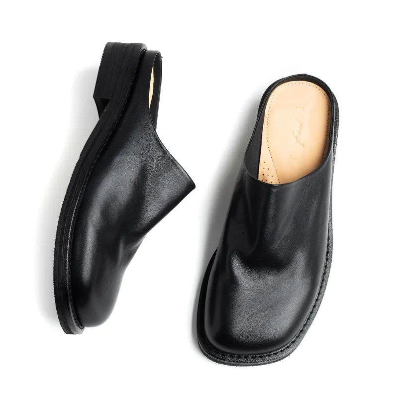 FED EVA Rubber Sole Odor Resistant, Abrasion Resistant Closed Toe Slippers Men's Black-5