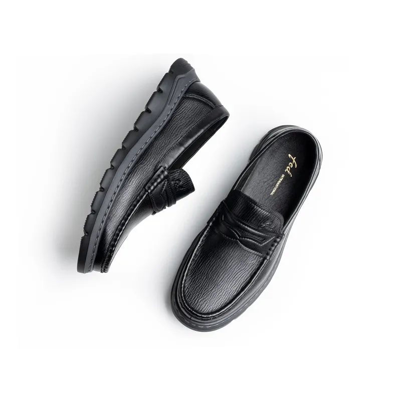 FED Men's Casual Shoes Men Low Top Black-4