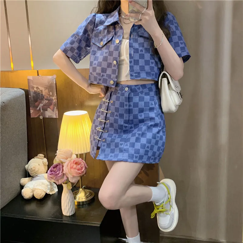 Lookinto Two Piece Skirt Sets Women's-4