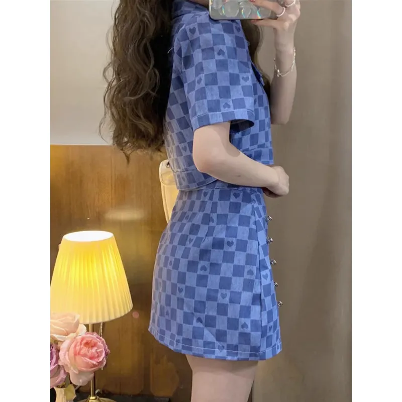 Lookinto Two Piece Skirt Sets Women's-2