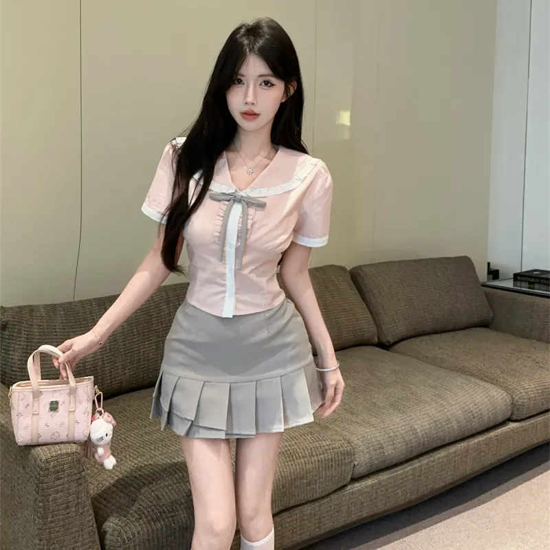 Lookinto Two Piece Skirt Sets Women's-5