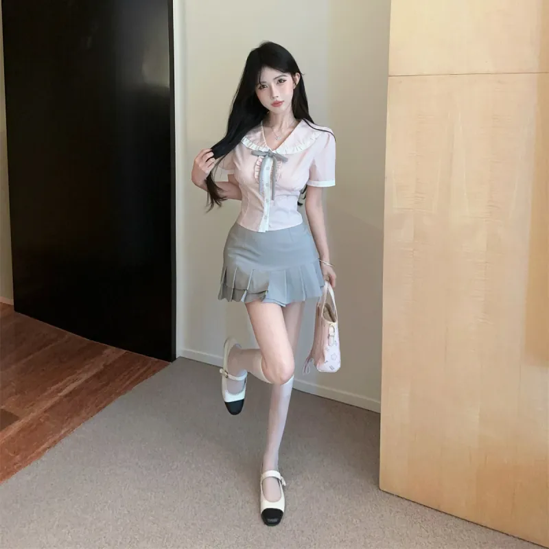 Lookinto Two Piece Skirt Sets Women's-6