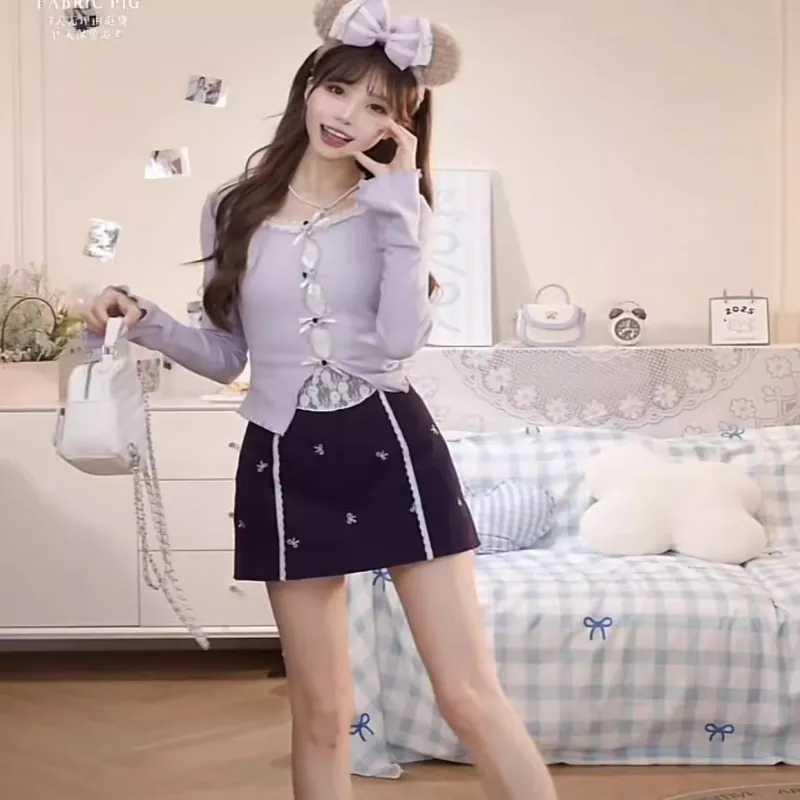 Lookinto Two Piece Skirt Sets Women's-3
