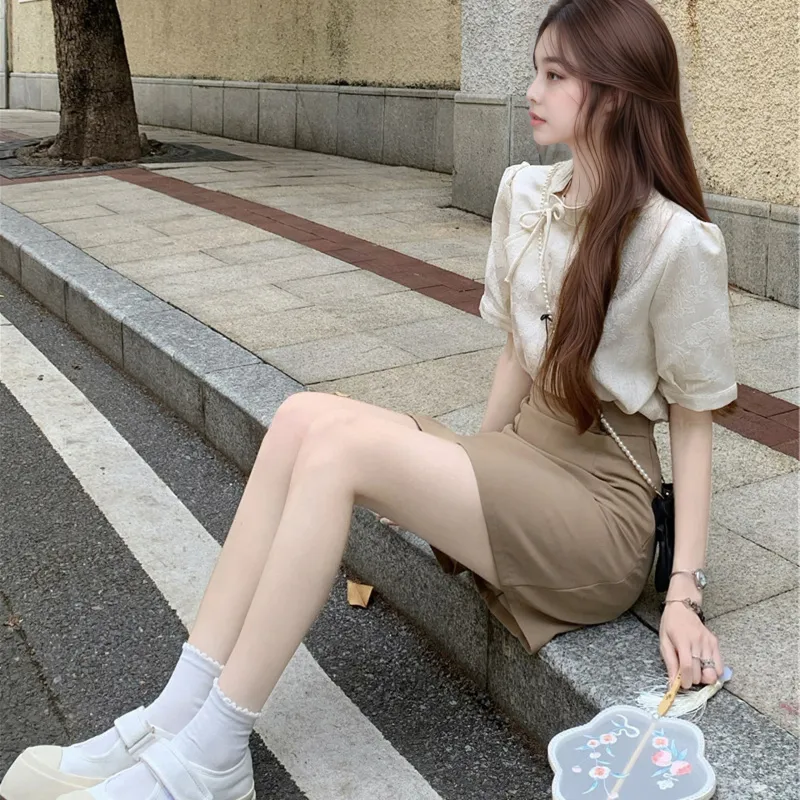 Lookinto Two Piece Skirt Sets Women's-4