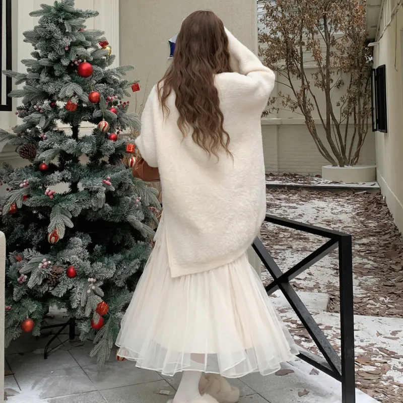 Lookinto Skirt Set Women's Ecru-1