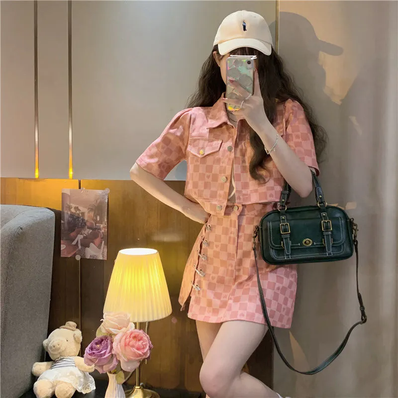 Lookinto Two Piece Skirt Sets Women's-6