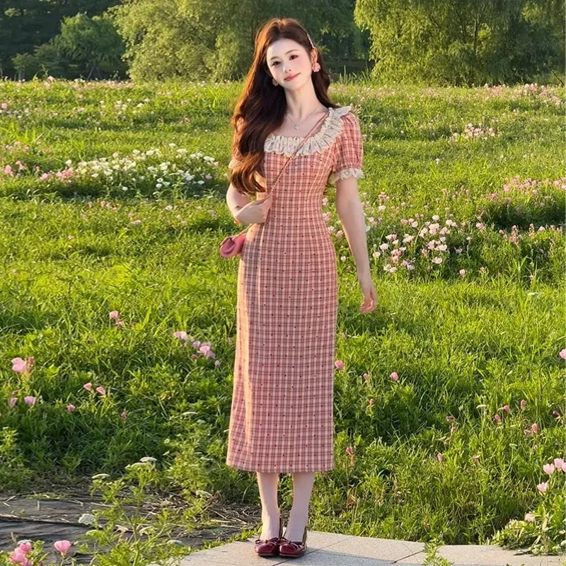 Lookinto Short Sleeved Dress Women's-12