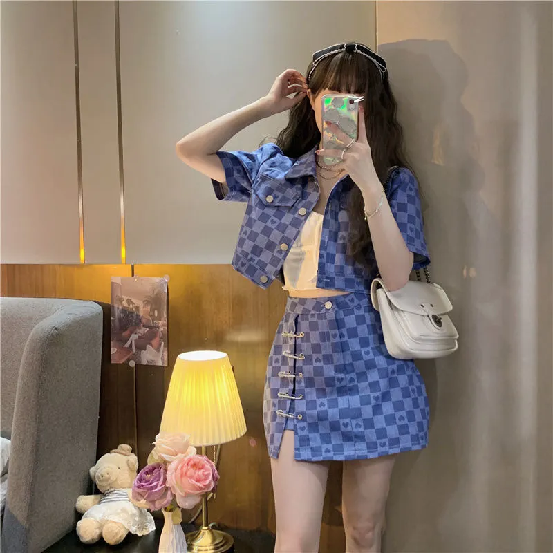 Lookinto Two Piece Skirt Sets Women's-3
