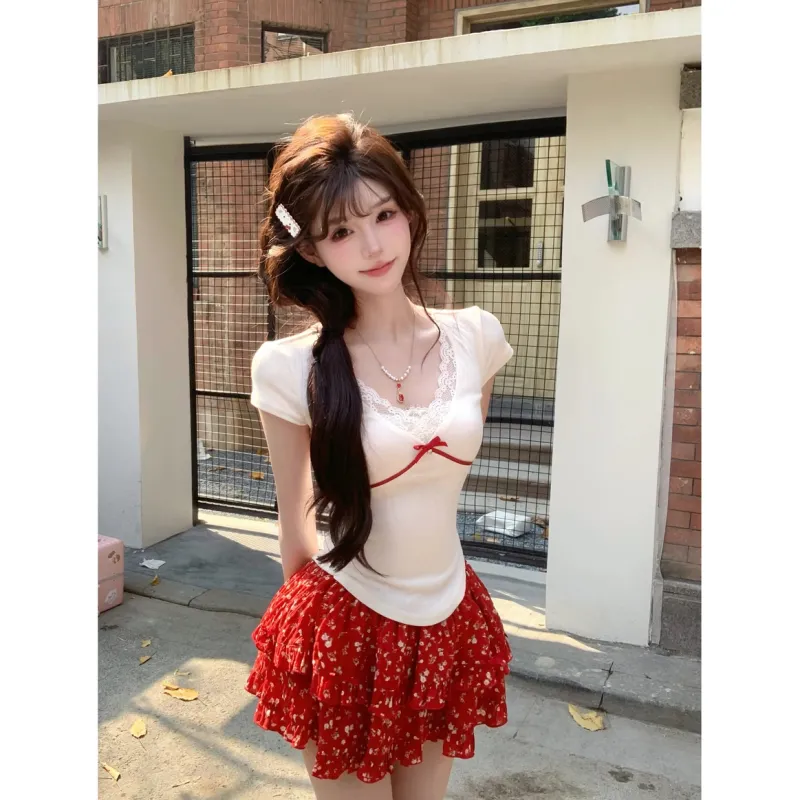 Lookinto Two Piece Skirt Sets Women's-3