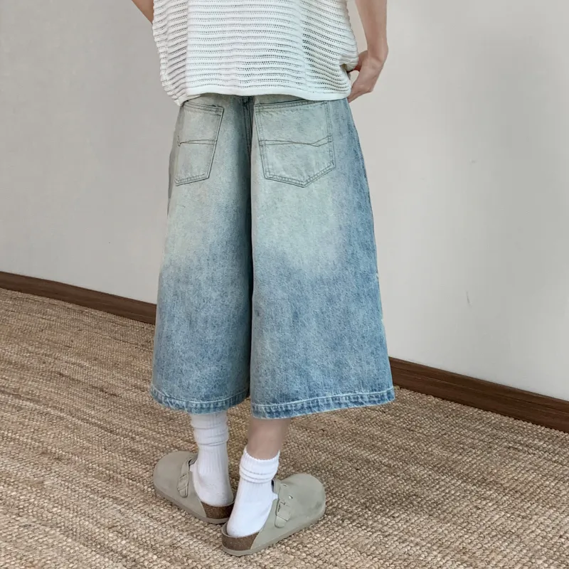 MARK WAFFLE Denim Shorts Unisex-9