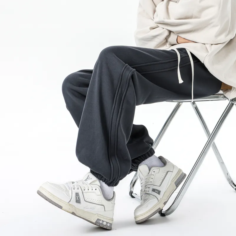 MARK WAFFLE Knitted Sports Pants Unisex-17