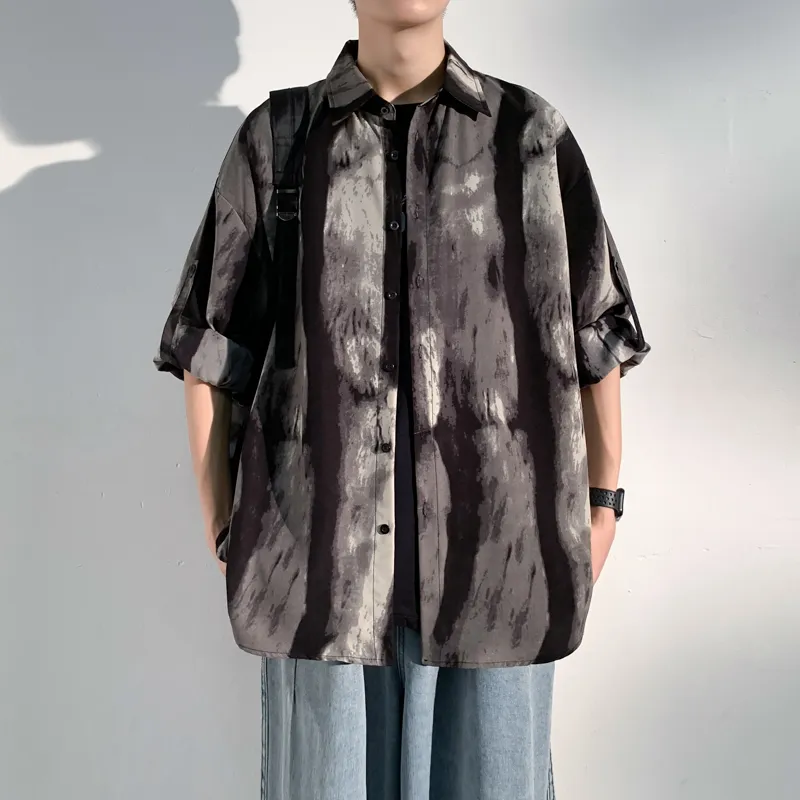 MARK WAFFLE Shirts Unisex Gray-2